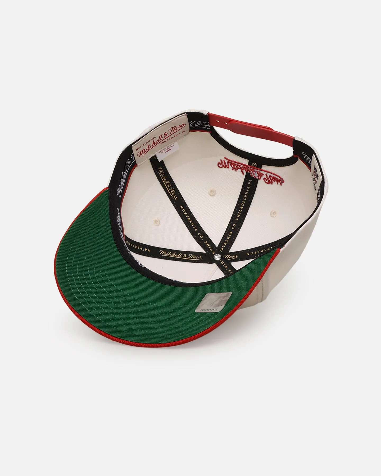 Mitchell & Ness San Francisco 49ers 'Go Team Go' MVP Snapback Off White/Red