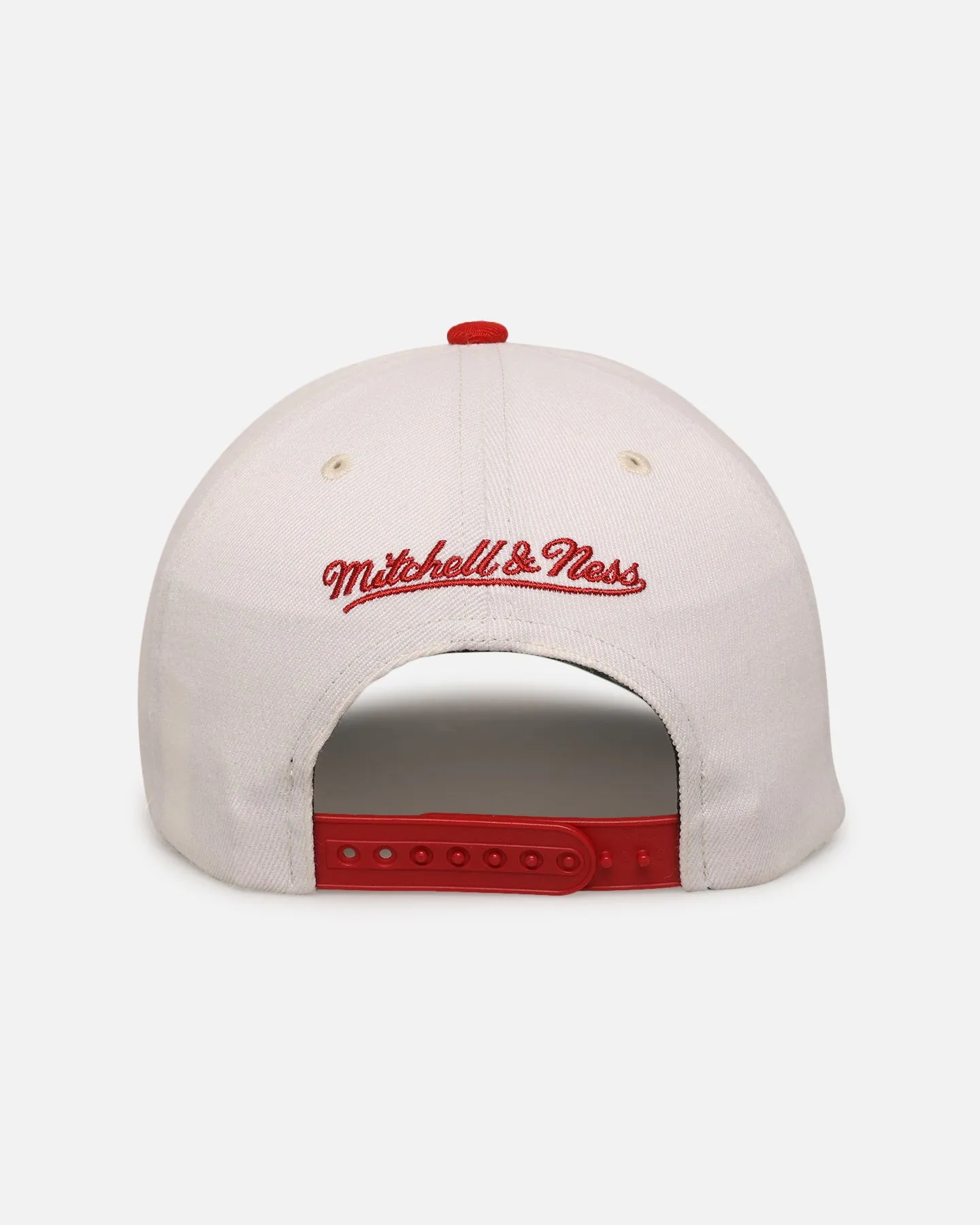 Mitchell & Ness San Francisco 49ers 'Go Team Go' MVP Snapback Off White/Red