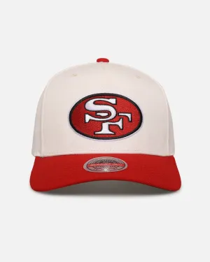 Mitchell & Ness San Francisco 49ers 'Go Team Go' MVP Snapback Off White/Red