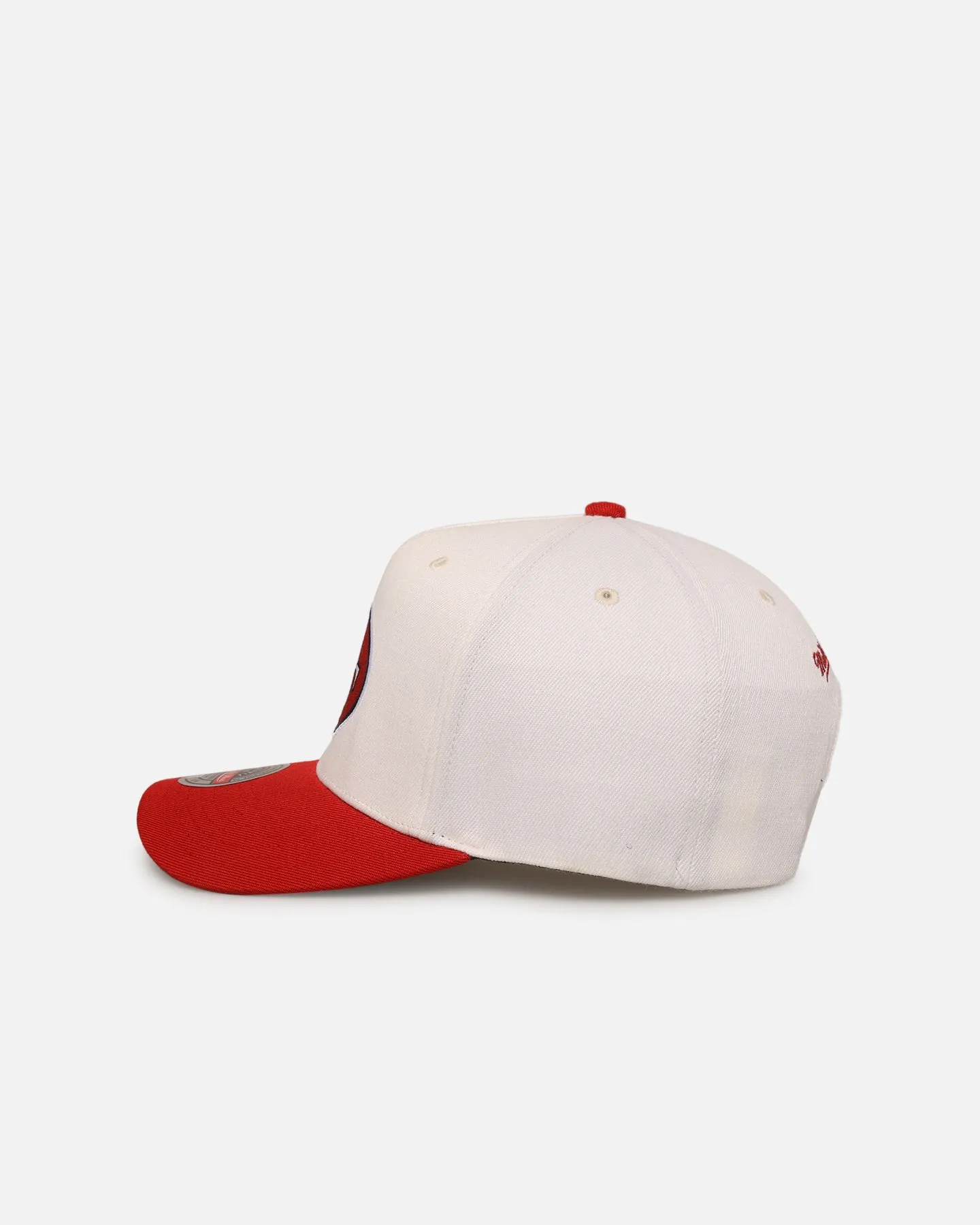 Mitchell & Ness San Francisco 49ers 'Go Team Go' MVP Snapback Off White/Red