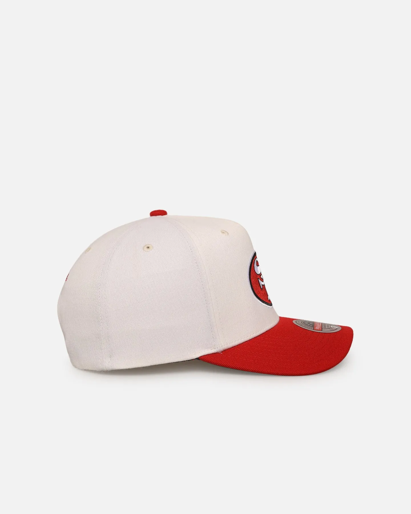 Mitchell & Ness San Francisco 49ers 'Go Team Go' MVP Snapback Off White/Red