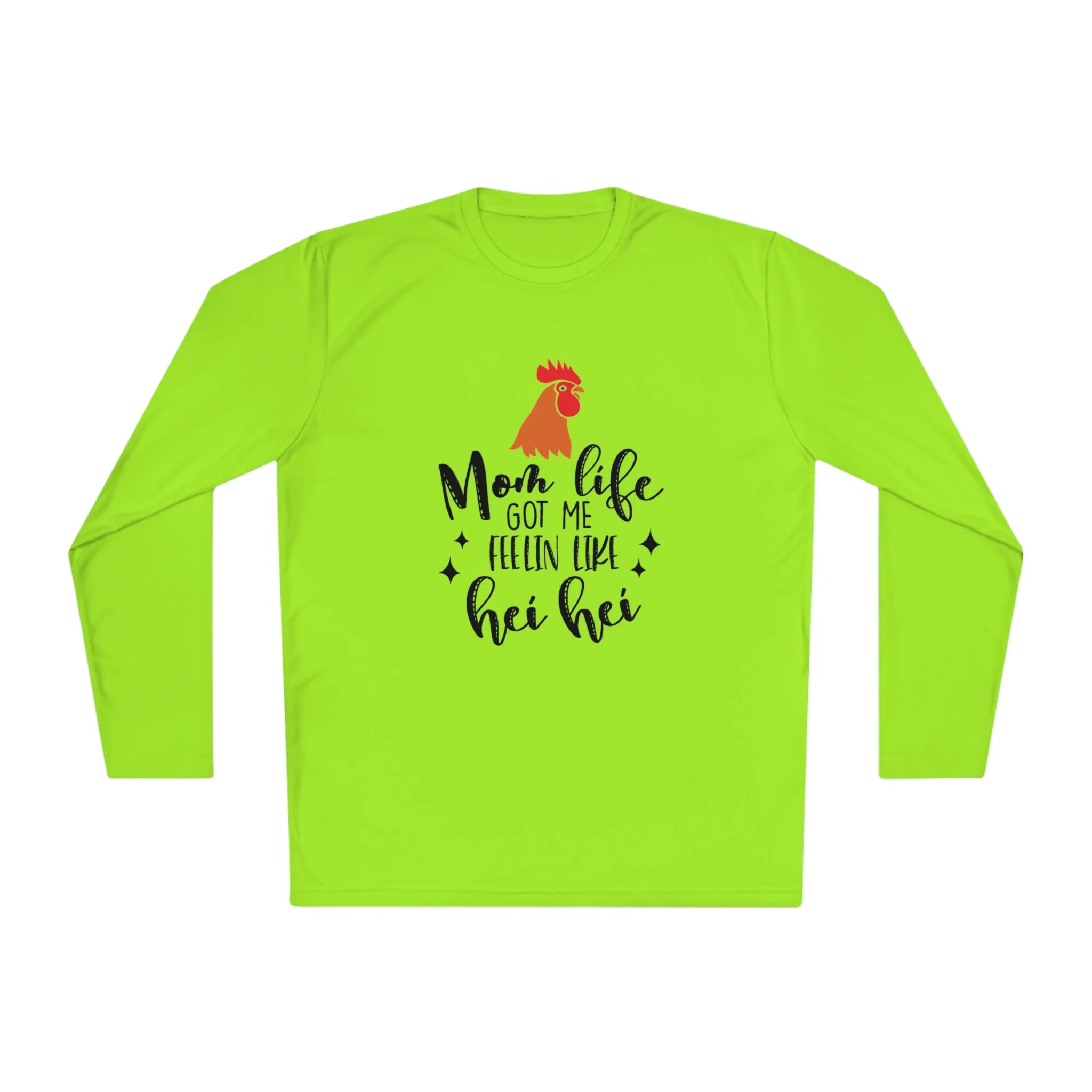 Mom life- Rooster- Unisex Lightweight Long Sleeve Tee