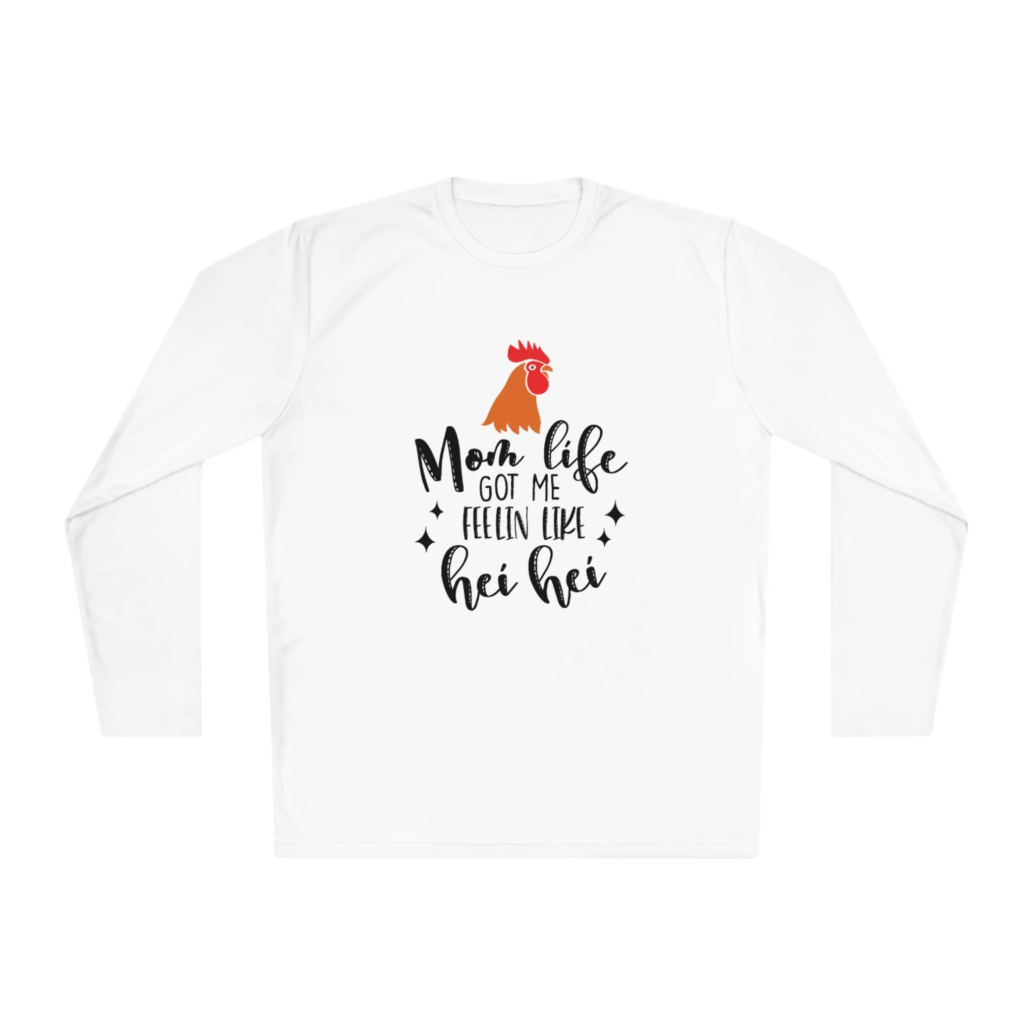 Mom life- Rooster- Unisex Lightweight Long Sleeve Tee