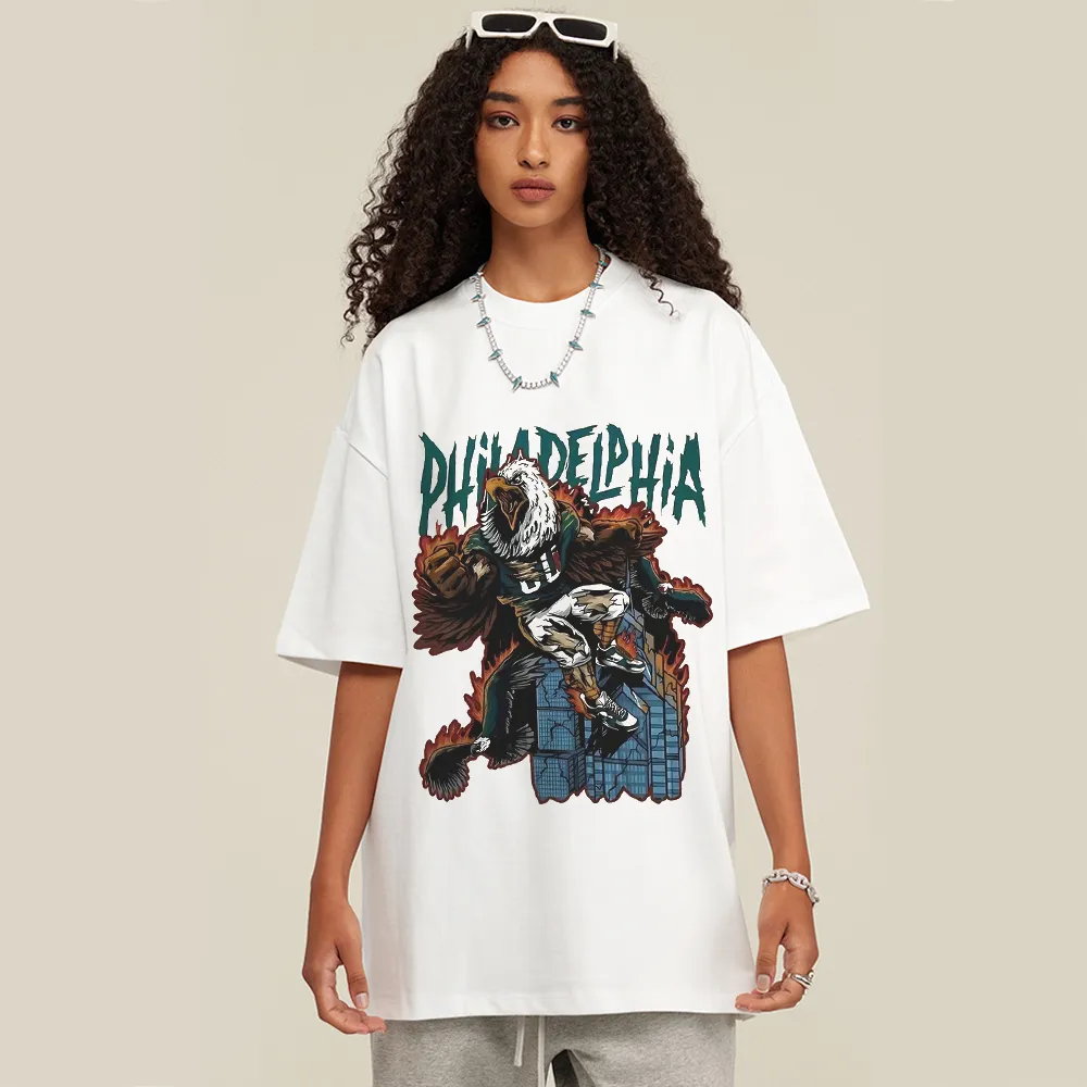 Mutated Eagle Man Print T-shirt