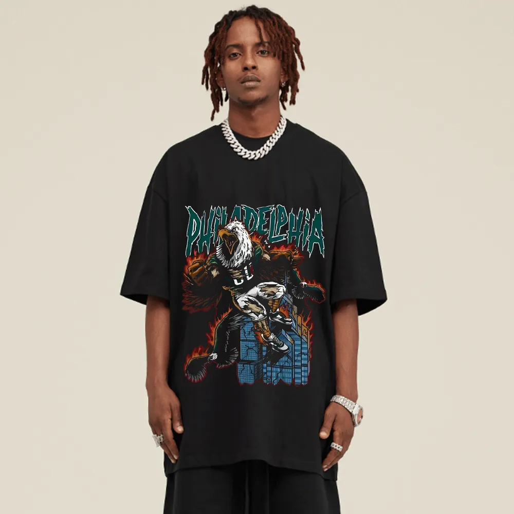 Mutated Eagle Man Print T-shirt