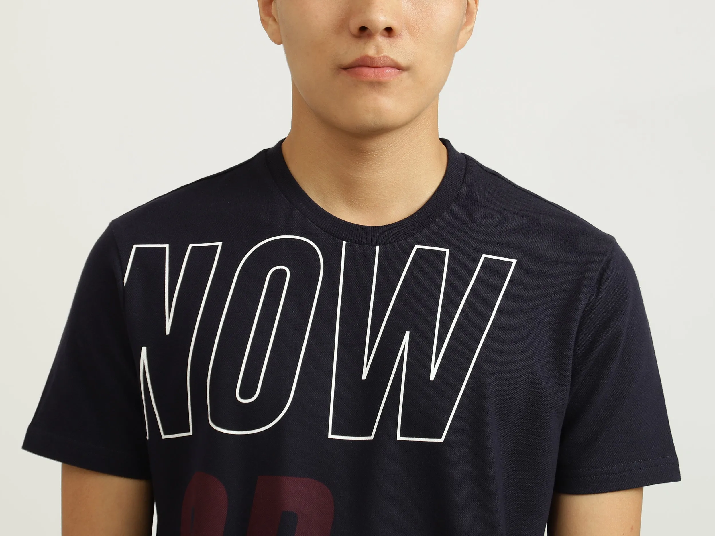Navy Blue Printed T-Shirt