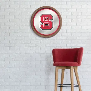 NC State Wolfpack: Mirrored Barrel Top Mirrored Wall Sign