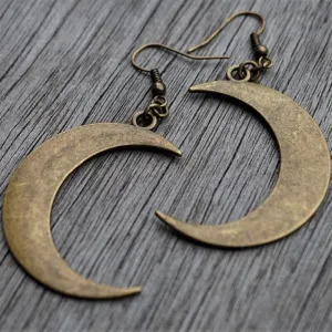 New Goth Antique Silver Bat Wing Earrings Romantic Dark Witch Vintage Jewelry Wiccan Minimal Pagan Witchy Halloween Women Gift