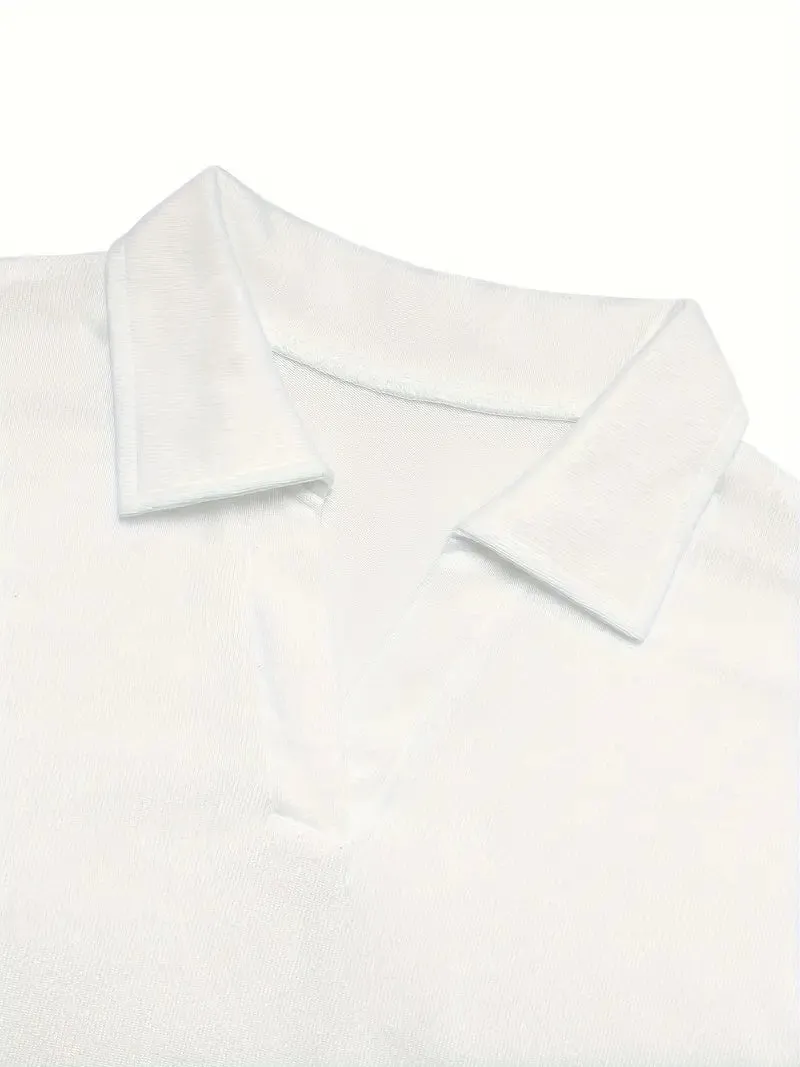 NEW Women's Solid Casual Lounge Set, Long Sleeve V Neck Top & Pants, Comfortable Relaxed Fit for Fall, Pale Pink, Sz M