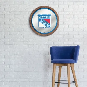 New York Rangers: Mirrored Barrel Top Wall Sign