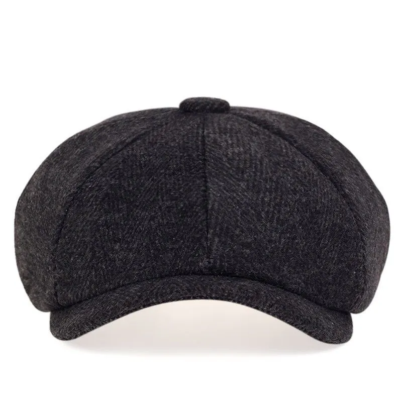 Newsboy Hats Herringbone Octagon Cap Tommy Shelby Hat