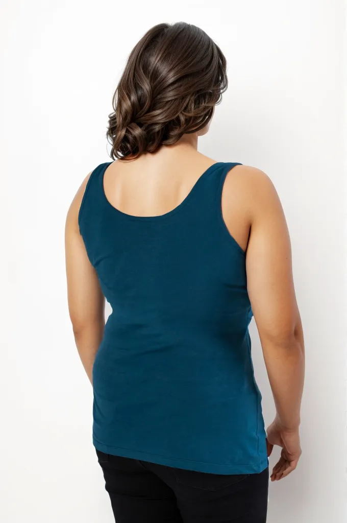 Nursing vest in Teal