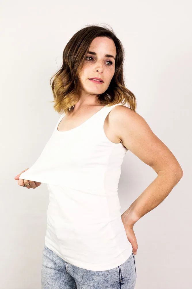 Nursing vest in White