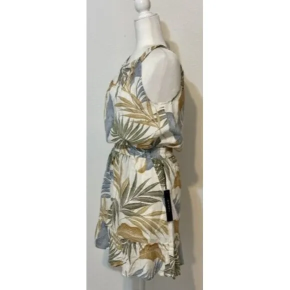 NWT-Tahari Woman Size S 100% Linen 2-Piece Skirt/Halter Top Closet Staple Boho