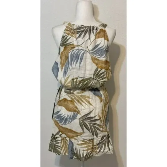 NWT-Tahari Woman Size S 100% Linen 2-Piece Skirt/Halter Top Closet Staple Boho