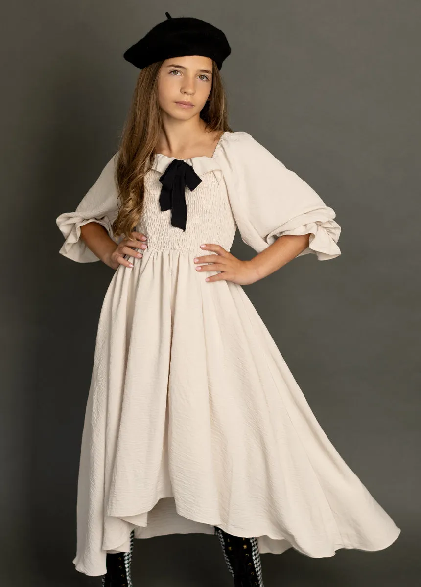 Odina Dress in Ecru