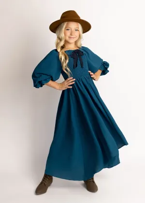 Odina Dress in Ocean Teal