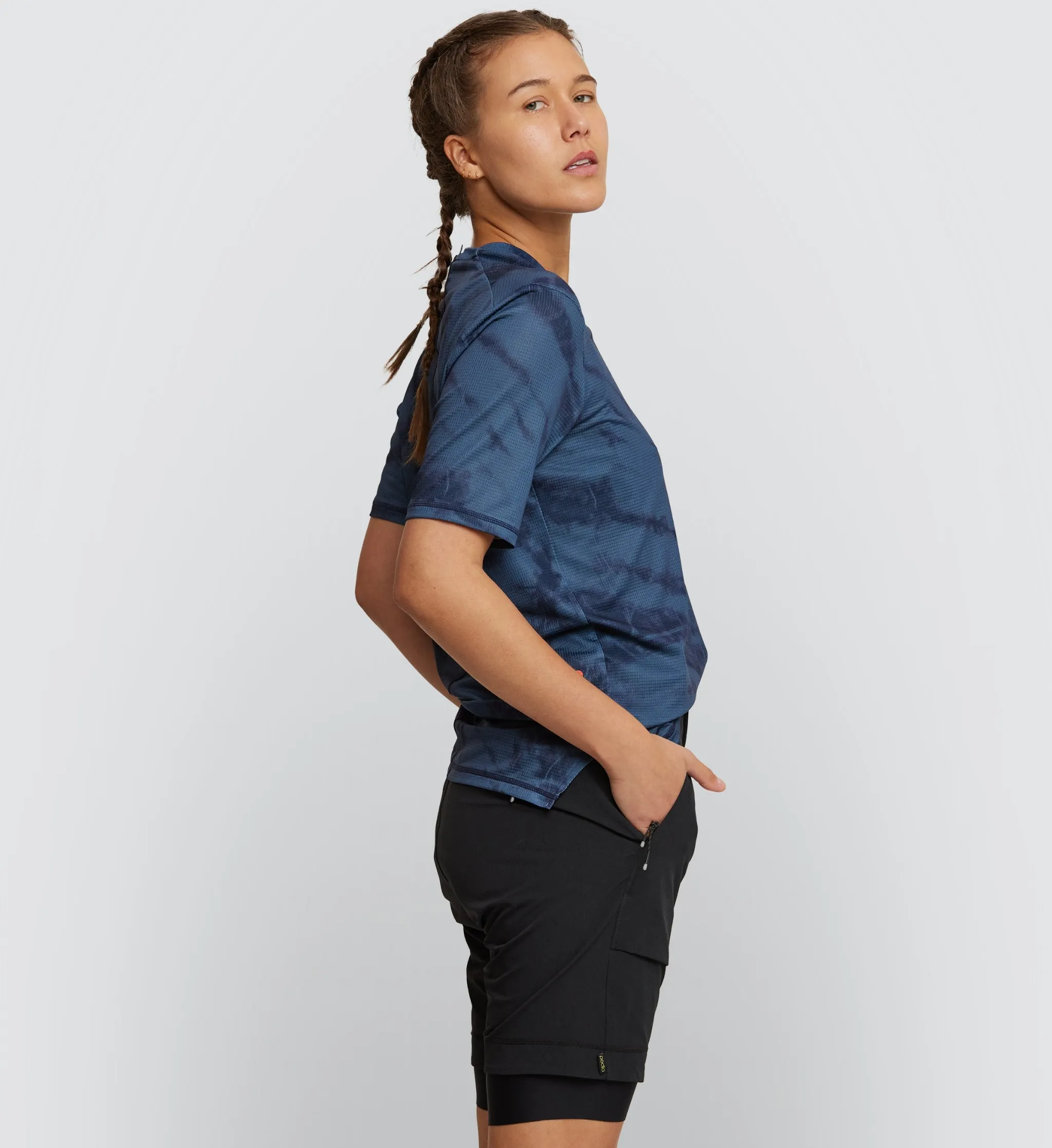 Off Grid / Gravel Tech Tee - Indigo Dye