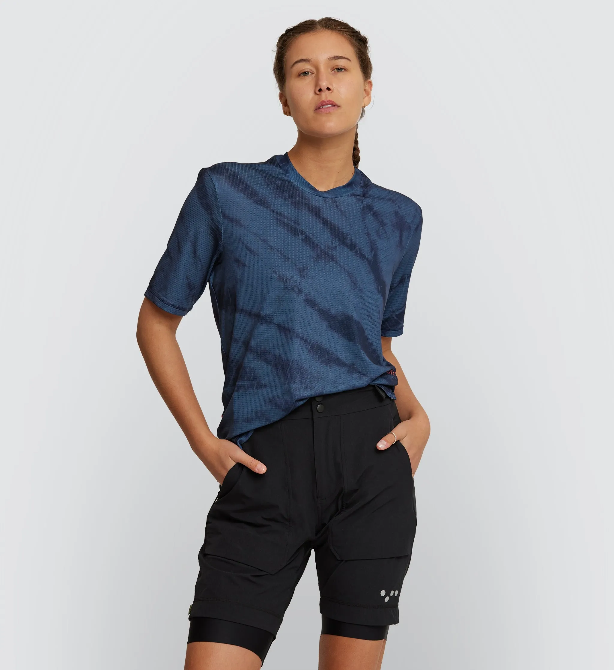 Off Grid / Gravel Tech Tee - Indigo Dye