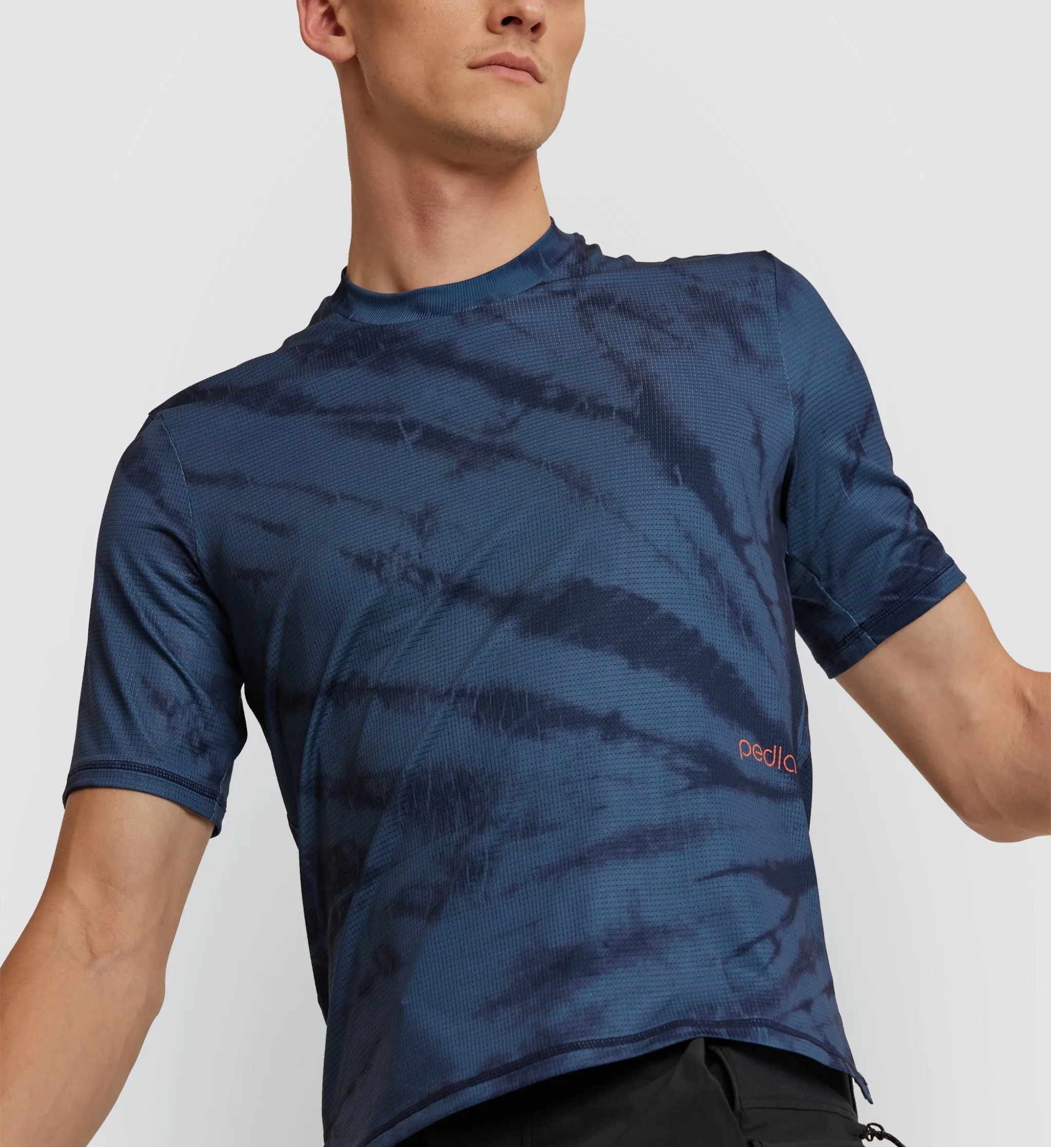 Off Grid / Gravel Tech Tee - Indigo Dye