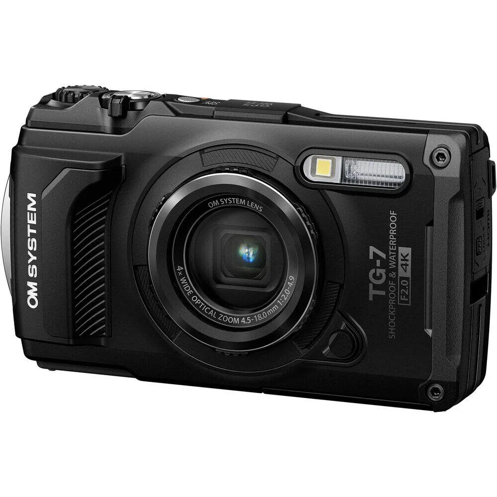 OM System Tough TG-7 Waterproof Camera | Black