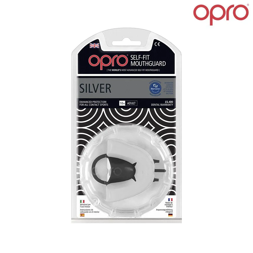 OPRO GEN3 Silver Self-Fit Mouthguard