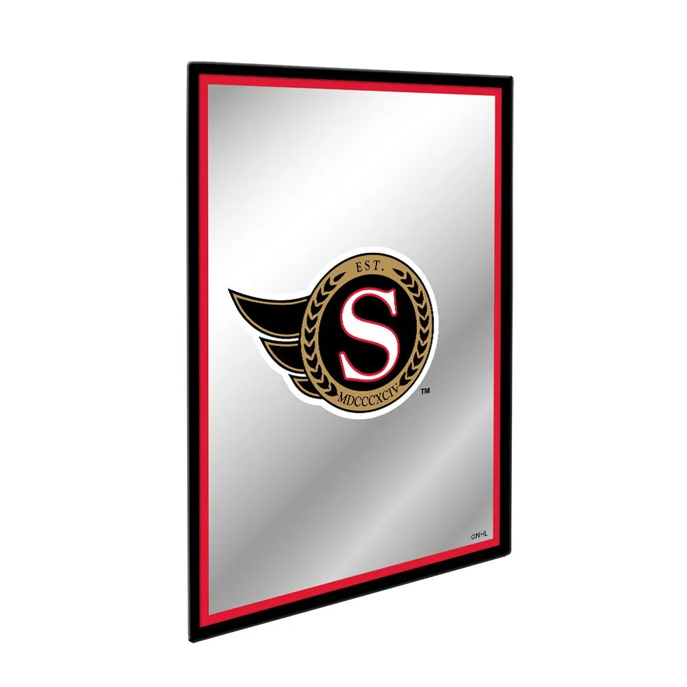 Ottawa Senators: Logo - Framed Mirrored Wall Sign