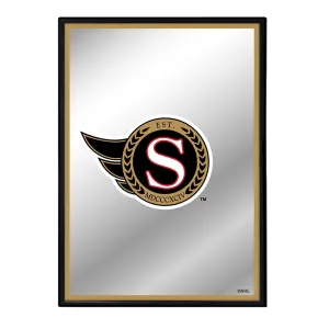 Ottawa Senators: Logo - Framed Mirrored Wall Sign