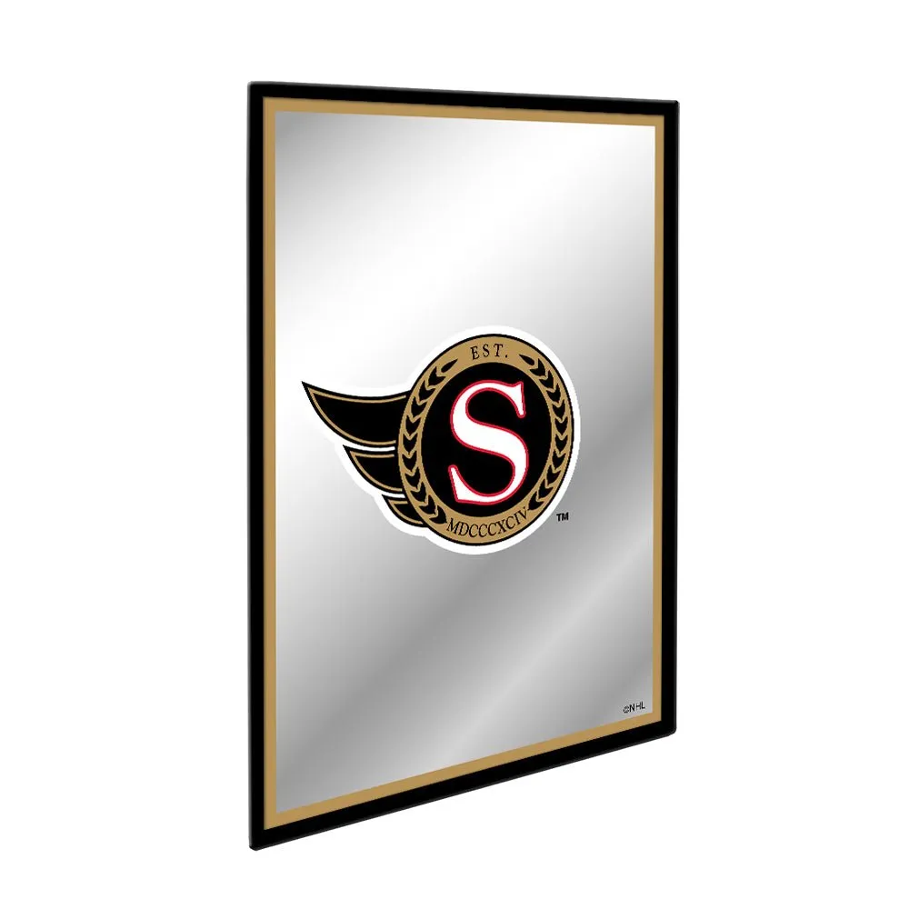 Ottawa Senators: Logo - Framed Mirrored Wall Sign
