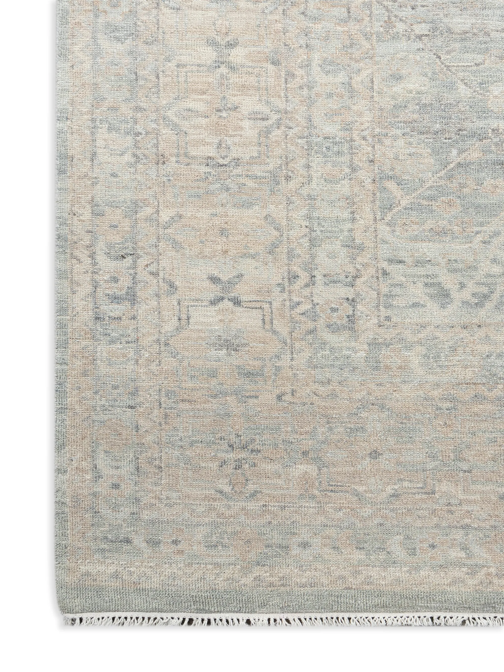 Oushak Sea Blue/Ivory