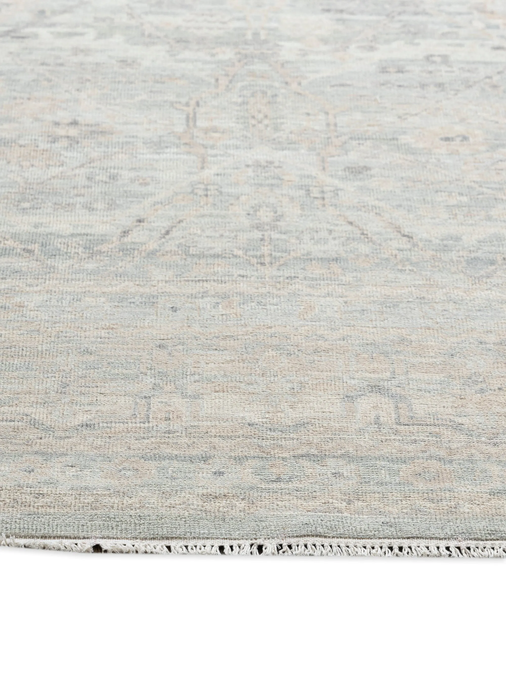 Oushak Sea Blue/Ivory
