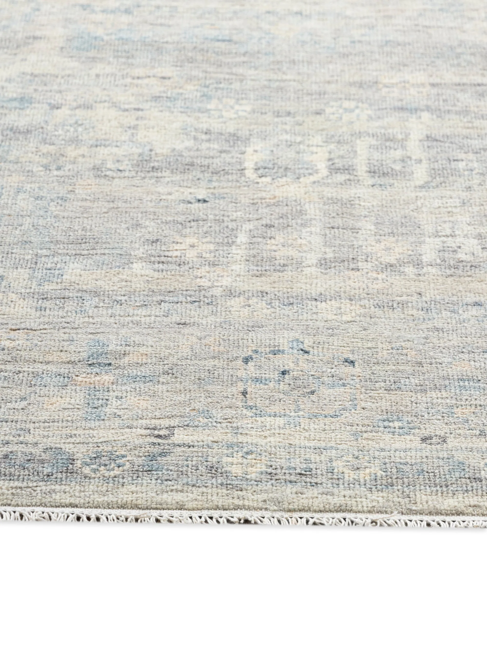 Oushak Sea Blue/Ivory