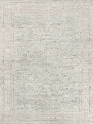 Oushak Sea Blue/Ivory