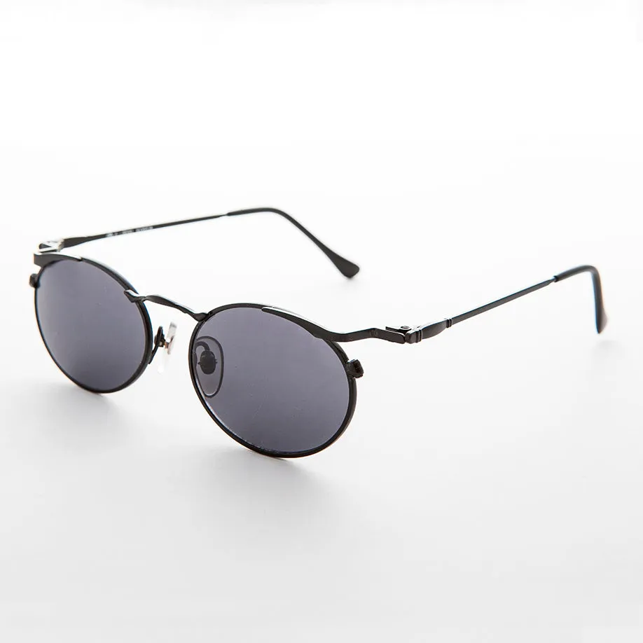 Oval Punk Grunge Steampunk Vintage Sunglass - Dieselgoth