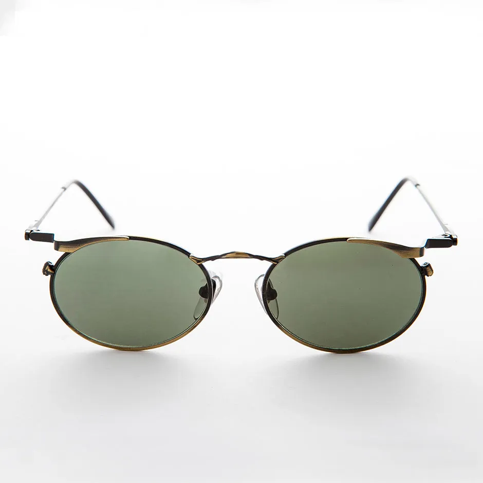 Oval Punk Grunge Steampunk Vintage Sunglass - Dieselgoth