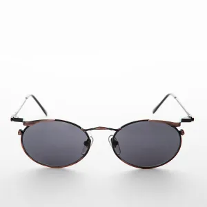 Oval Punk Grunge Steampunk Vintage Sunglass - Dieselgoth