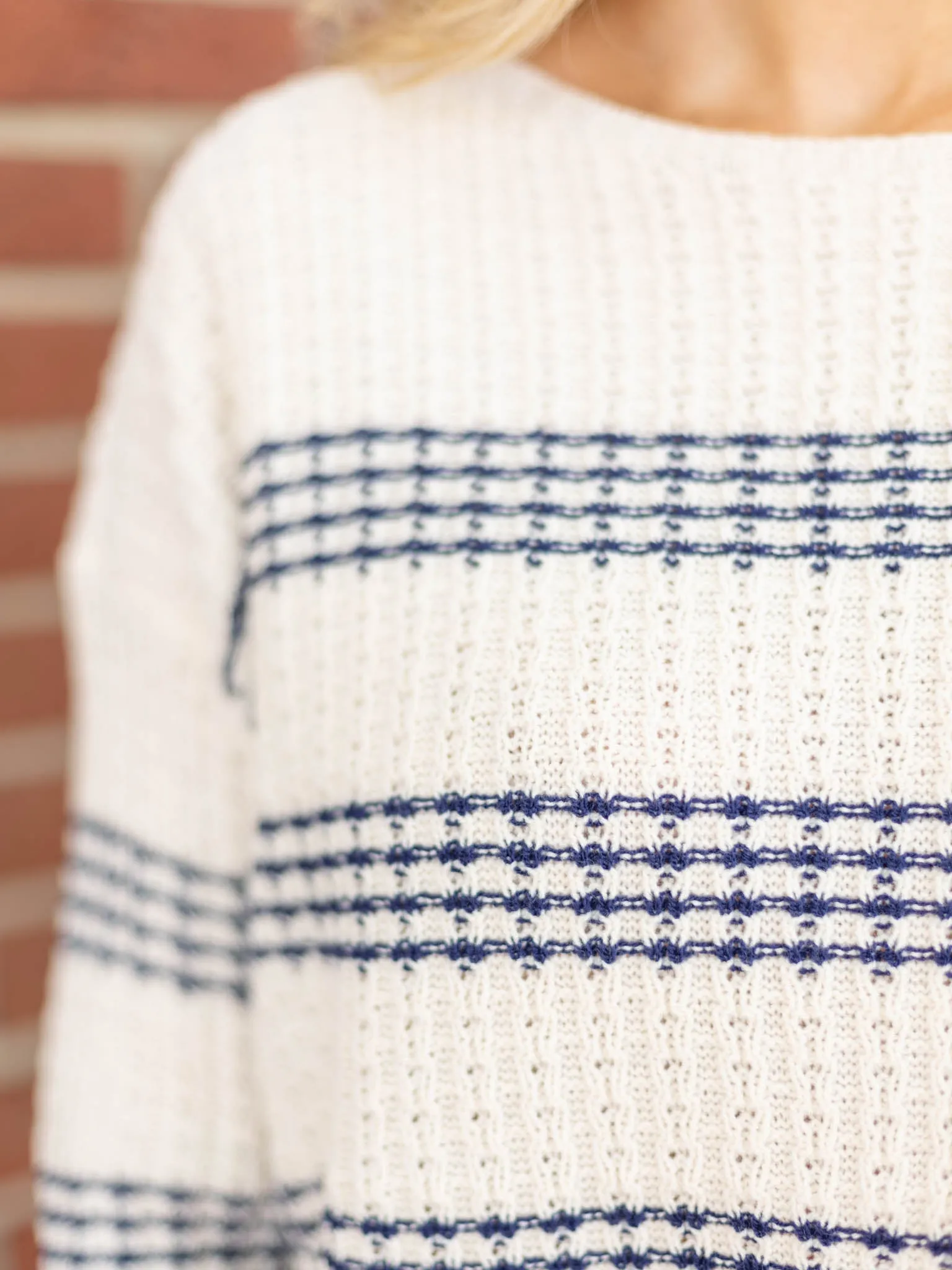 Oversized Chunky Striped Sweater