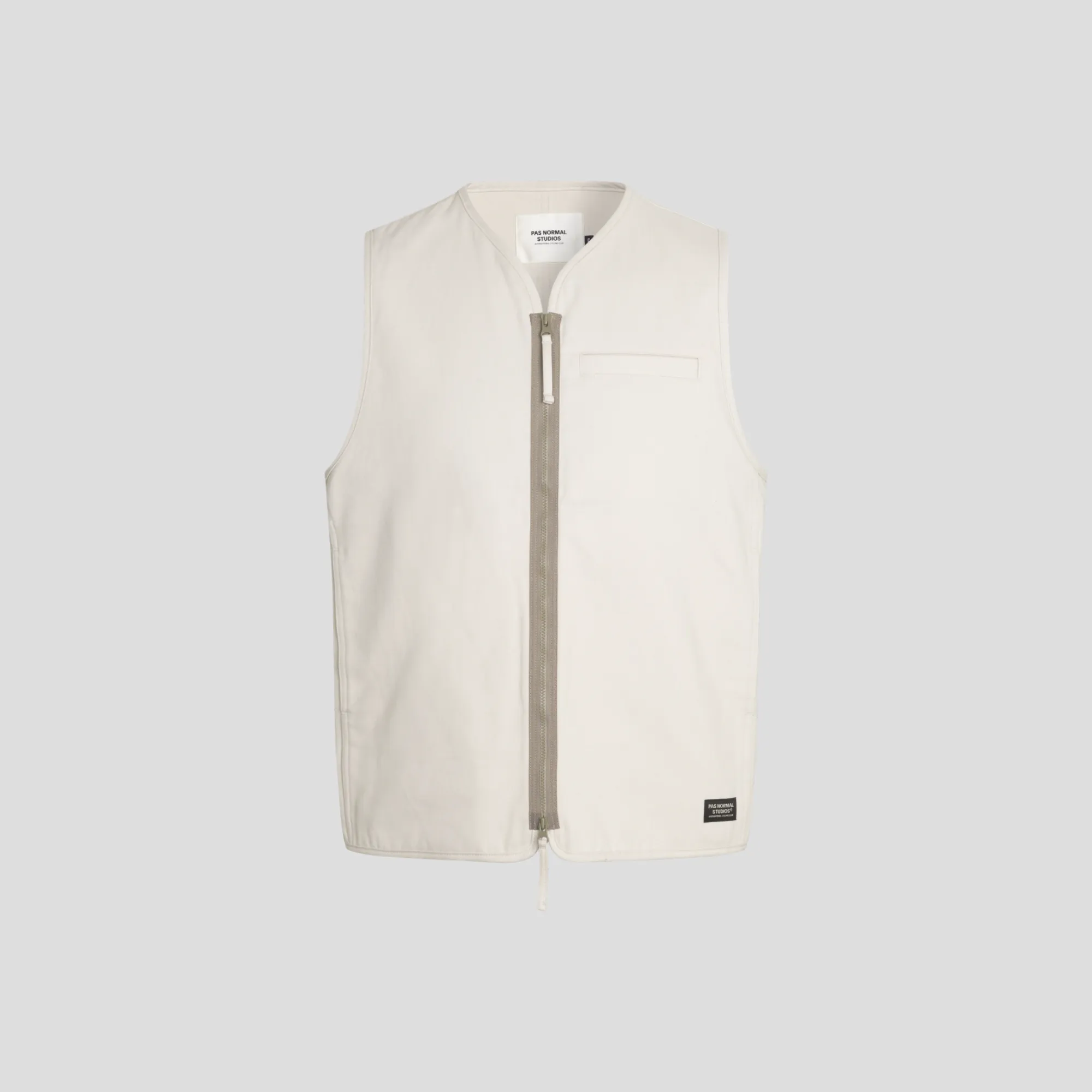 Pas Normal Studios Cotton Twill Vest - Limstone