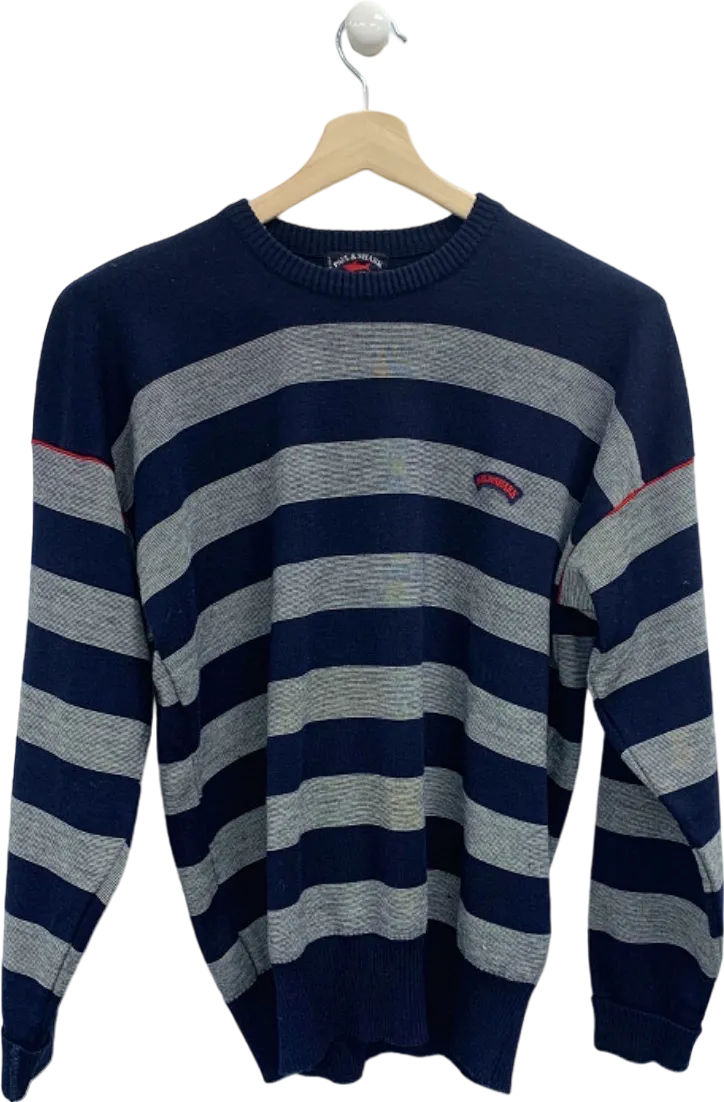 Paul & Shark Navy Blue Stripe Jumper UK XS