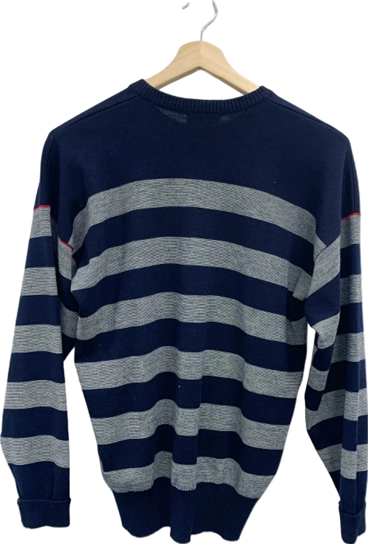 Paul & Shark Navy Blue Stripe Jumper UK XS