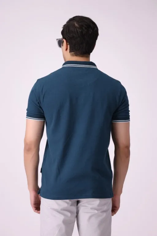 Peacok Green Polo Shirt