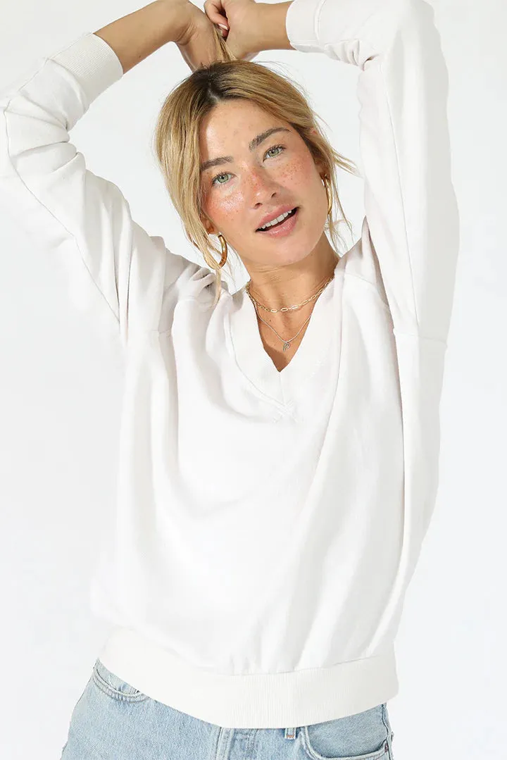 Perfect White Tee Sinead V-Neck Sweatshirt