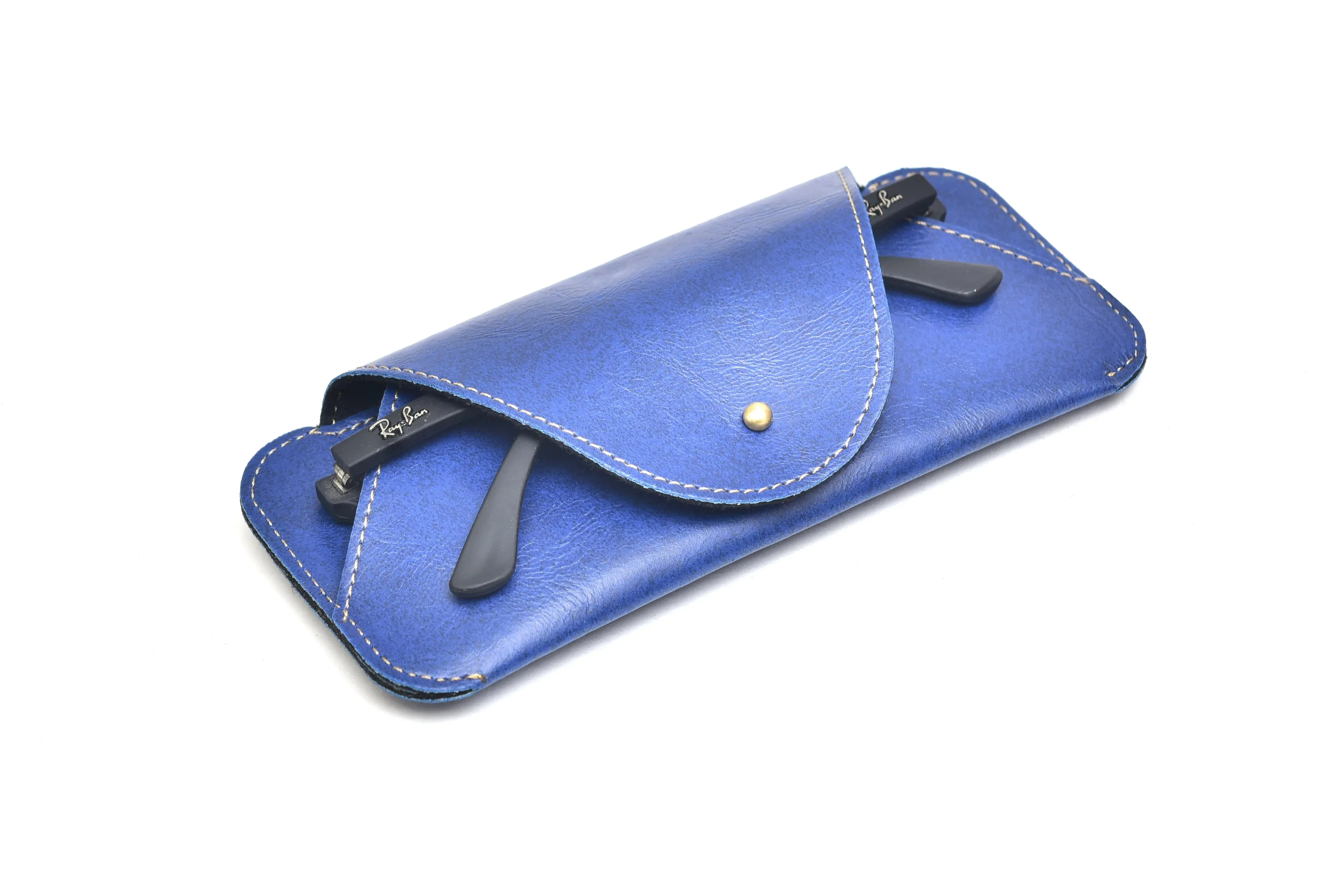 Personalized Stylish Eyewear Case - Blue