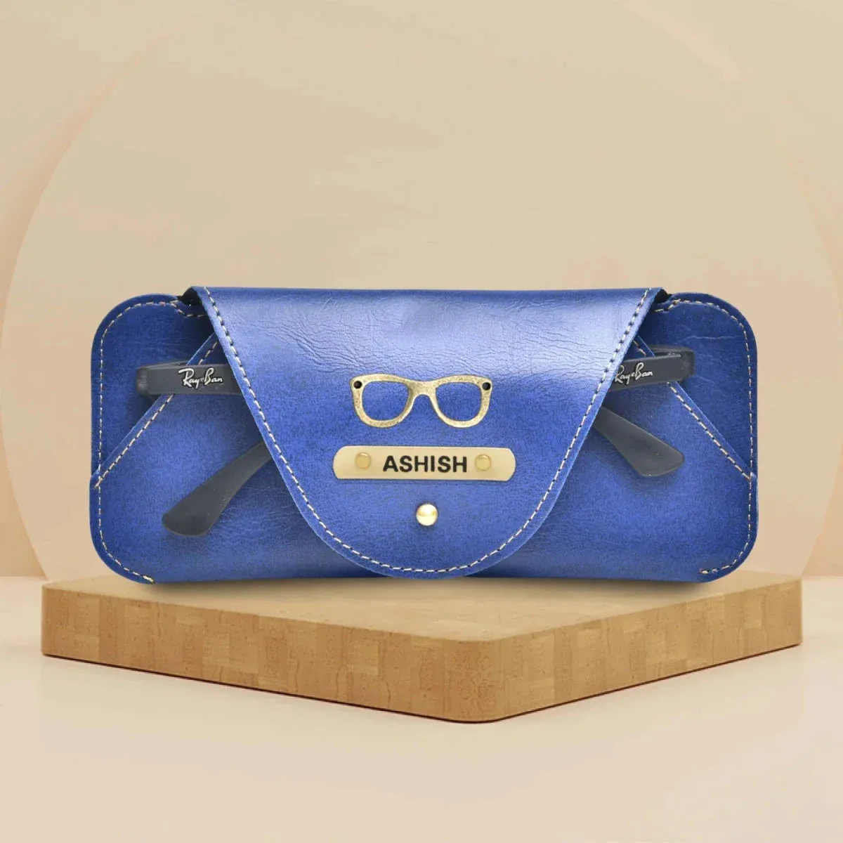 Personalized Stylish Eyewear Case - Blue