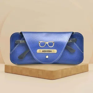 Personalized Stylish Eyewear Case - Blue