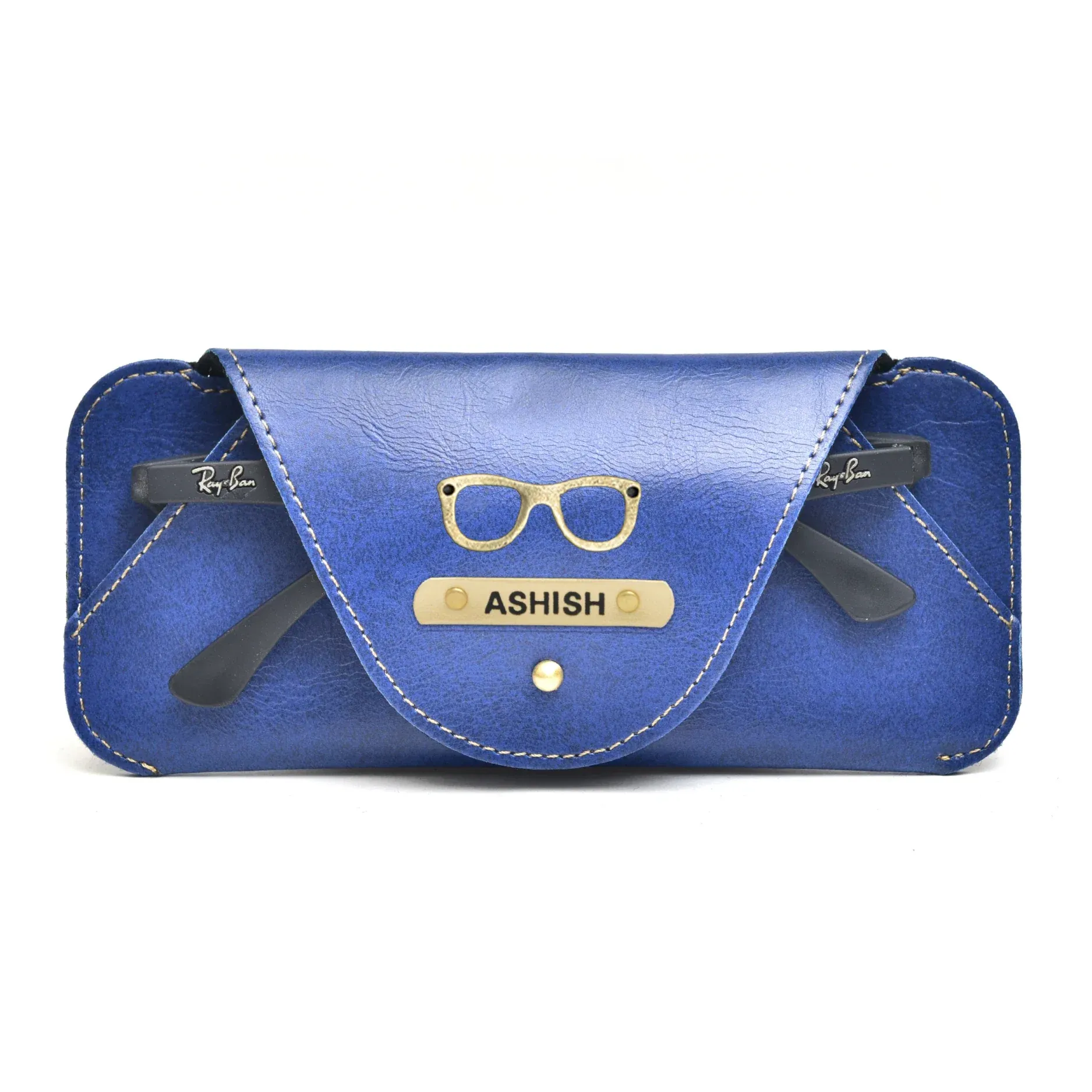 Personalized Stylish Eyewear Case - Blue
