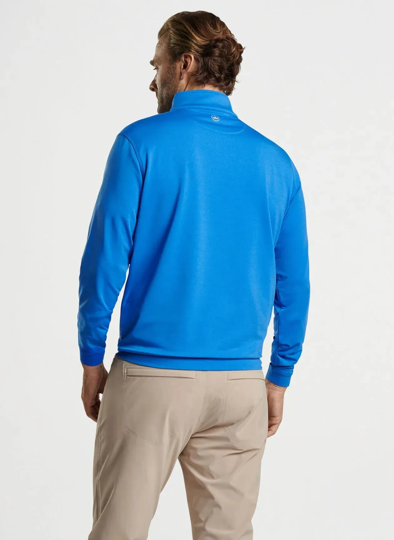 Peter Millar Perth Performance Quarter-Zip - Mako Blue