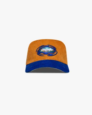 Pirate Cyclone Corduroy Hat (Blue/Vintage Gold)