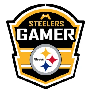 Pittsburgh Steelers 22" Gaming Sign - PVC