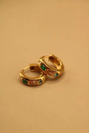 Pixie Gem Hoop Earrings